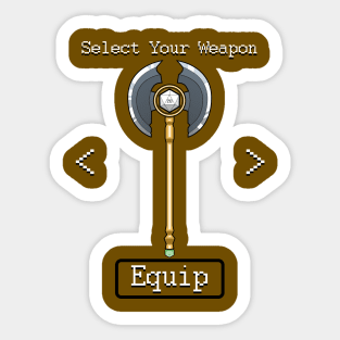 D&D Select Your Weapon: Great Axe Sticker